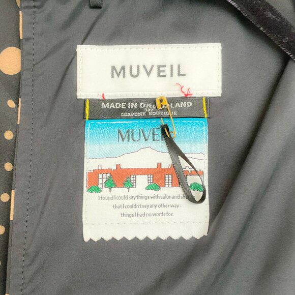 Muveil Black / Tan Dot Dress - Picture 4 of 4